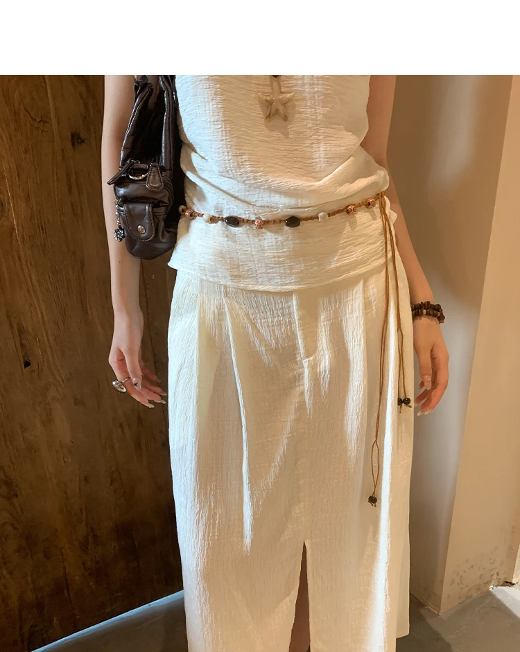 Ethnic Style Woven Beaded Waist Rope For Women With A Dress To Decorate The Summer Bohemian Belt And Waist Chain To Cinch