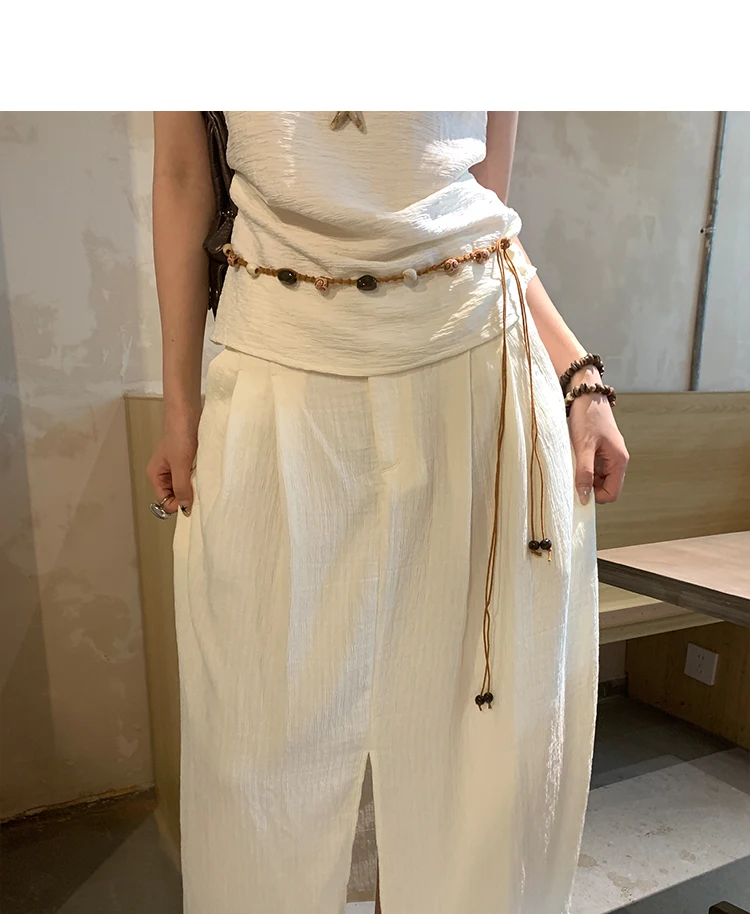 Ethnic Style Woven Beaded Waist Rope For Women With A Dress To Decorate The Summer Bohemian Belt And Waist Chain To Cinch