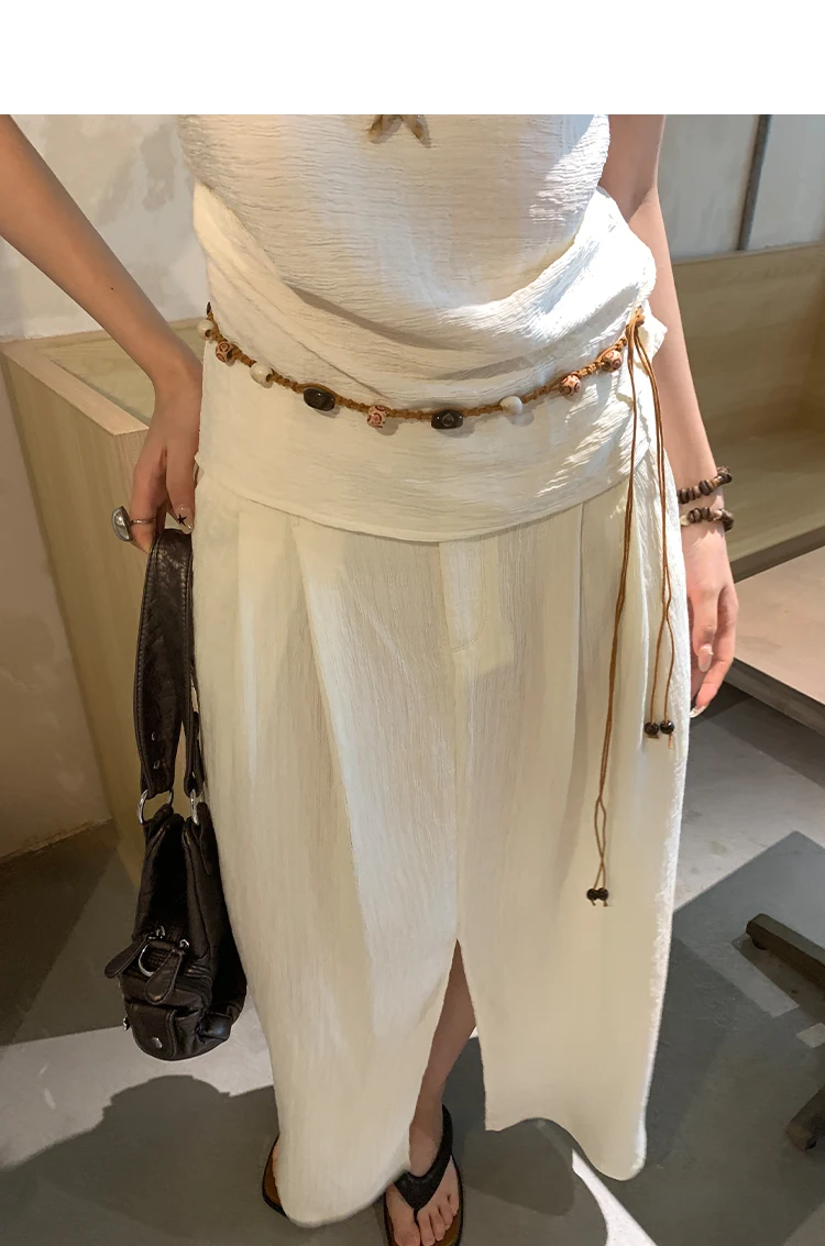 Ethnic Style Woven Beaded Waist Rope For Women With A Dress To Decorate The Summer Bohemian Belt And Waist Chain To Cinch