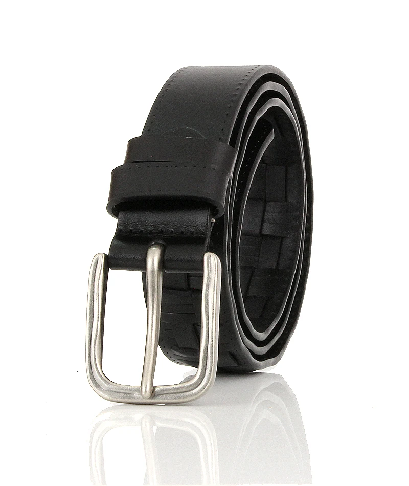 Genuine leather braided belt man Fashion male belts luxury design waist strap male Quality first layer cow skin belt for jeans