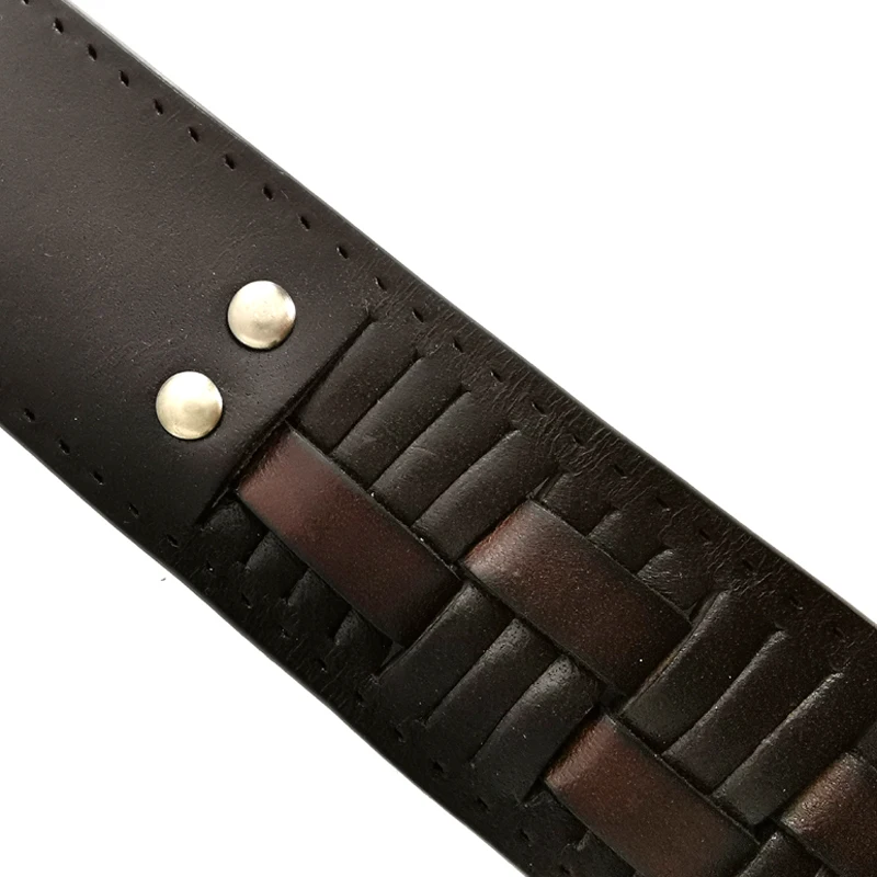 Genuine leather braided belt man Fashion male belts luxury design waist strap male Quality first layer cow skin belt for jeans