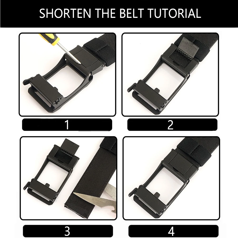 TUSHI New Military Gun Belt for Men Nylon Metal Automatic Buckle Police Duty Belt Tactical Outdoor Girdle IPSC Accessories