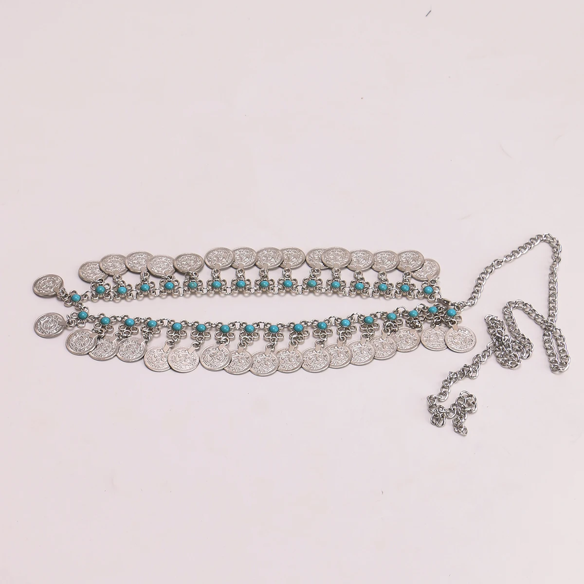 Retro coin Pendant belly Dance Waist Decorateive chain tassel Belt For Women accessories Ladies's Bohemia Girdle Dress catwalk