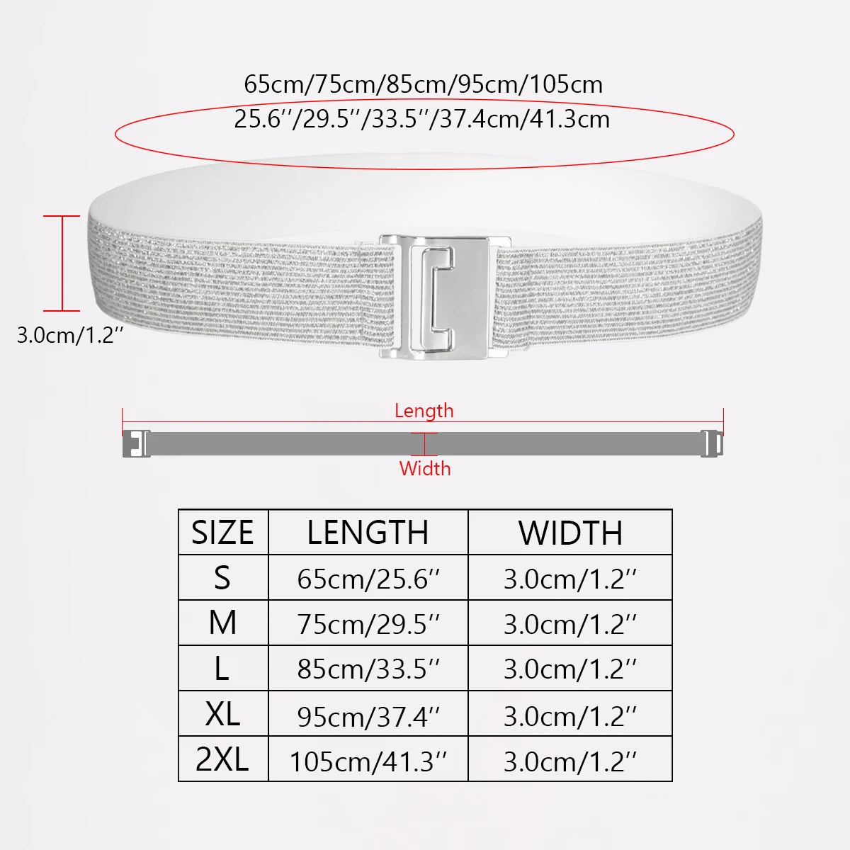 SISHION 2025 Fashion Plus Size S-XXL Women Waist Belts YD0019 Elastic Thin Golden Silver Bling Gothic Corsets Belt