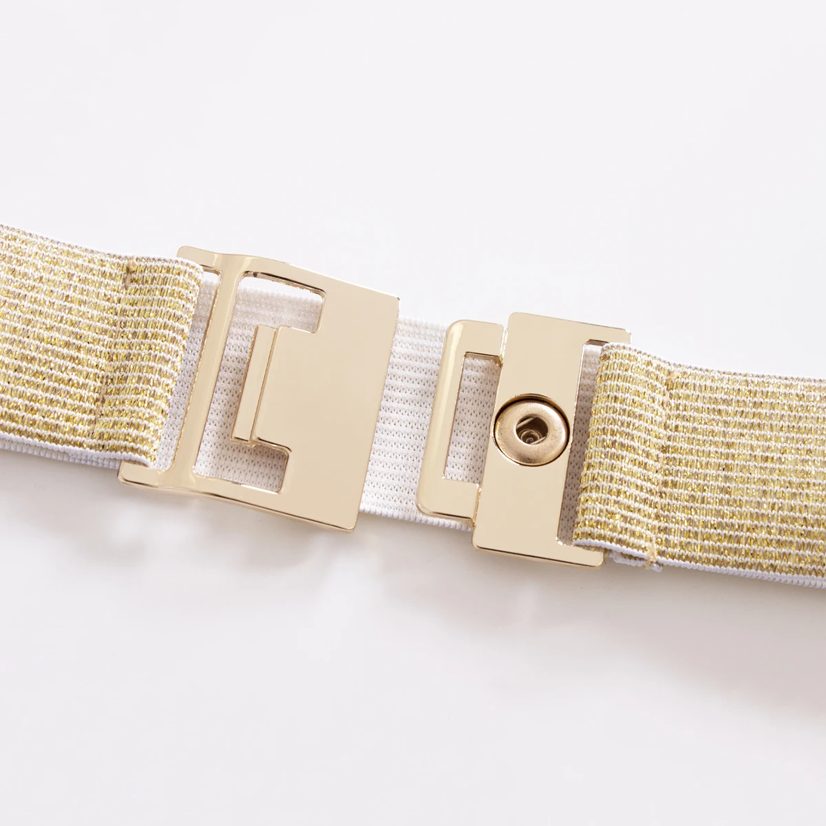 SISHION 2025 Fashion Plus Size S-XXL Women Waist Belts YD0019 Elastic Thin Golden Silver Bling Gothic Corsets Belt