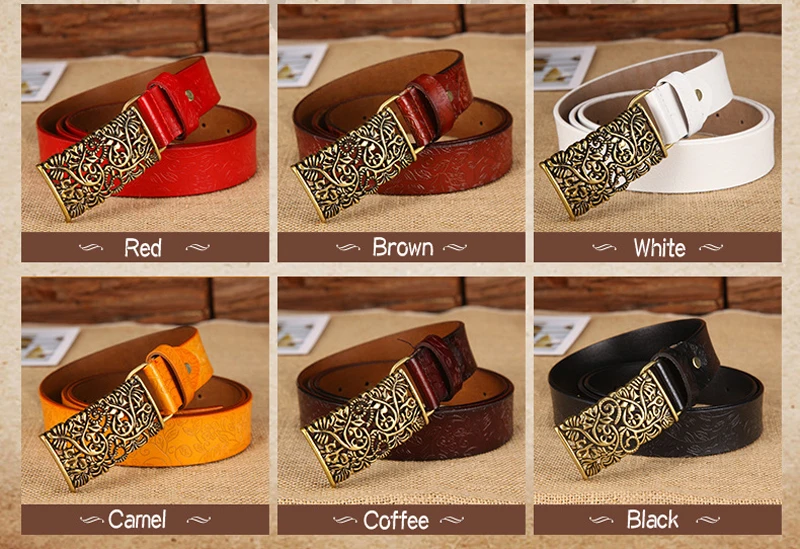 New ceinture female belt hand real leather women strap needle buckle casual style luxury female casual women belts