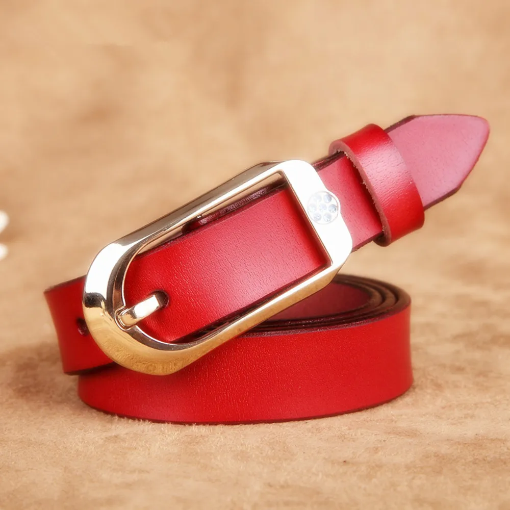 New Designer Fashion Women's Belts High Quality Genuine Leather Brand Straps Female Waistband Pin Buckle Vintage Women Belts