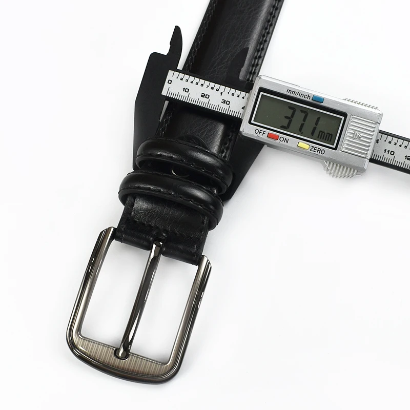 1Pc Deepeel 37mm Wide Leather Men's Belt Business Casual Pin Buckle Waist Belts 110-130cm Man Waistband for Jeans Pants