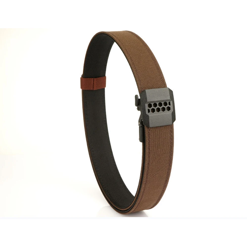 TUSHI New 140cm Military Gun Belt for Men Sturdy Nylon Metal Automatic Buckle Duty Tactical Belt Outdoor Girdle IPSC Accessories