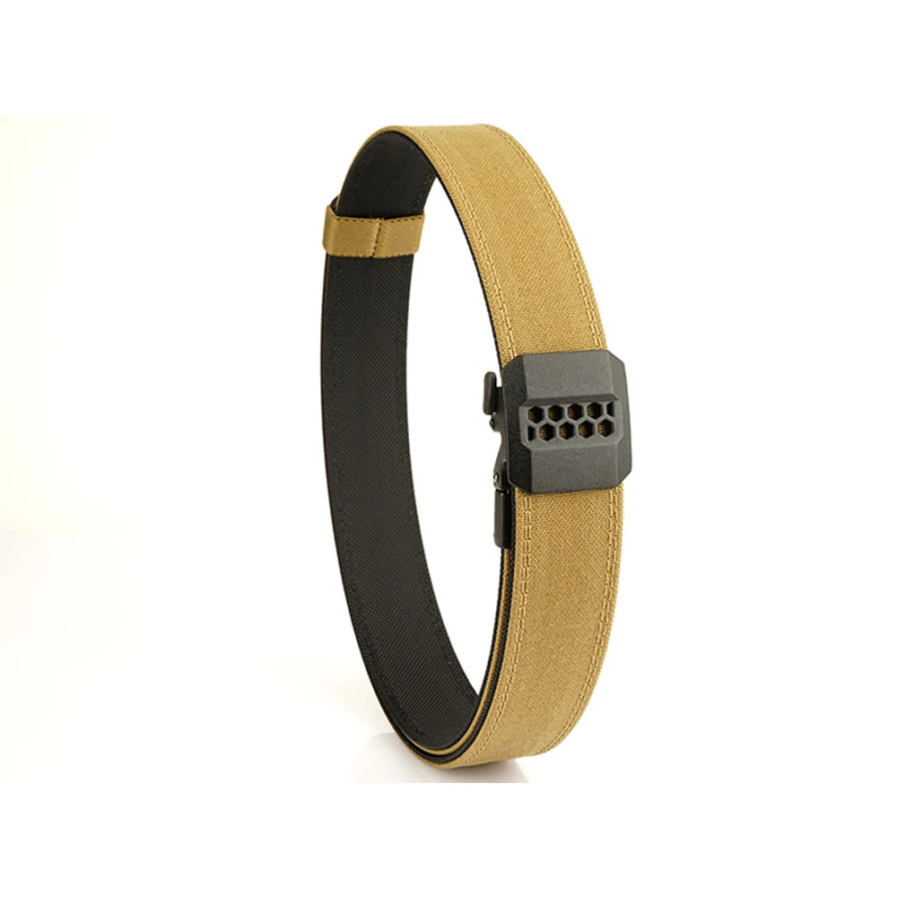 TUSHI New 140cm Military Gun Belt for Men Sturdy Nylon Metal Automatic Buckle Duty Tactical Belt Outdoor Girdle IPSC Accessories