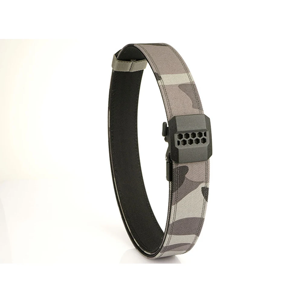 TUSHI New 140cm Military Gun Belt for Men Sturdy Nylon Metal Automatic Buckle Duty Tactical Belt Outdoor Girdle IPSC Accessories