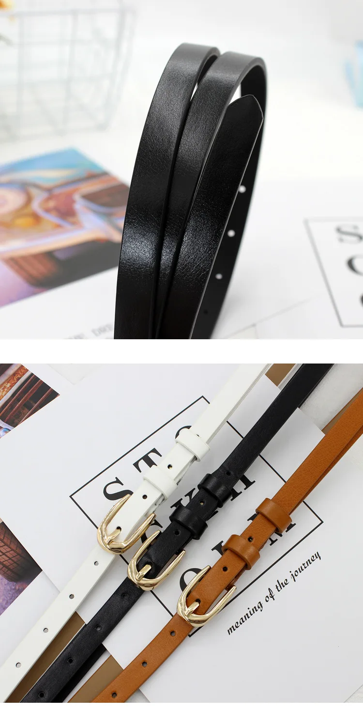 1pc 105cm Fashion Simple Corset Women's Belt for Jeans Black White Brown Leather Belts for Women