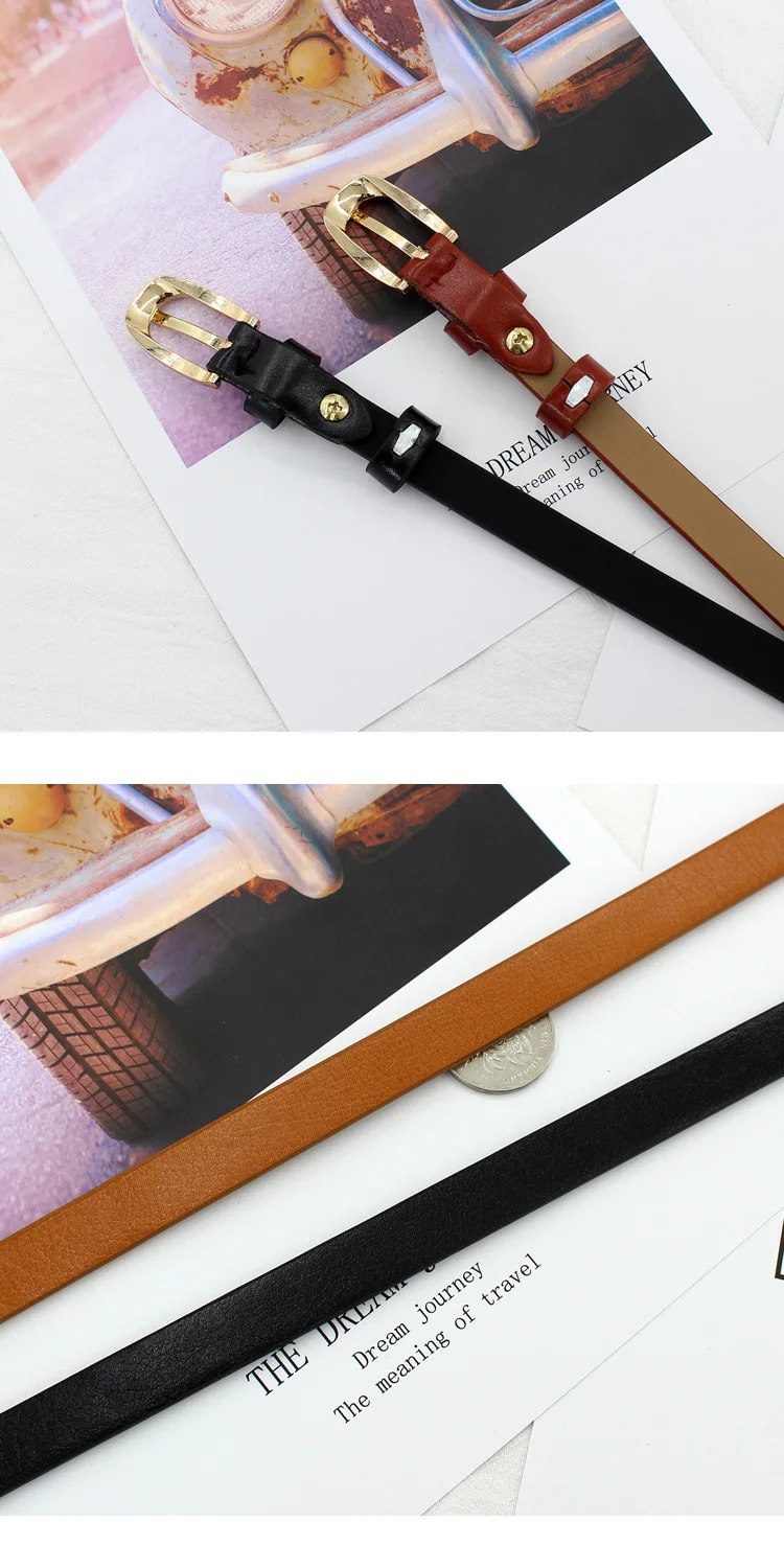 1pc 105cm Fashion Simple Corset Women's Belt for Jeans Black White Brown Leather Belts for Women