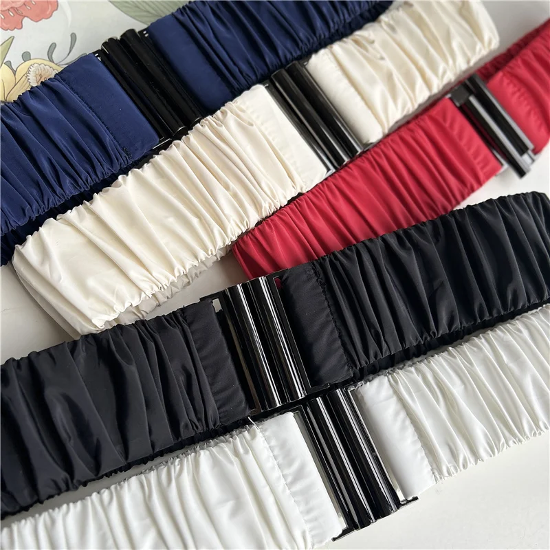 New Fabric Elastic Waist Corset Seal Belts for Women Skirt Accessories Decorative Wide Simple Versatile Dress Coat Jacket Belt