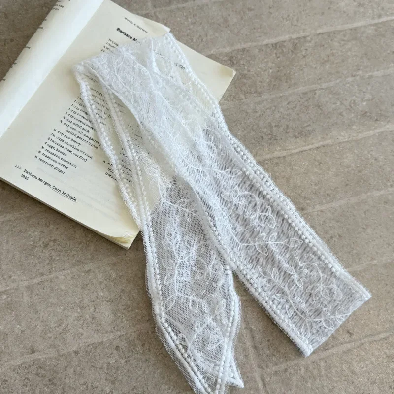 Unique Y2k Long Lace Waistband Floral Bow Lace Waist Belt Tie Up Thin Dress Jeans Belt Summer ремень женский cinturones de mujer