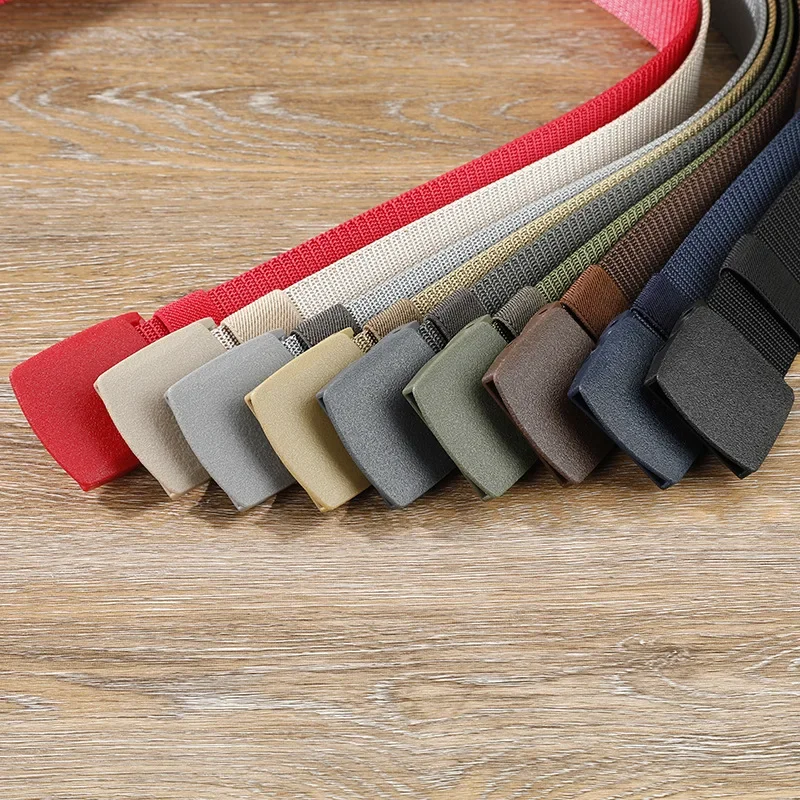 3.8X120cm Automatic Buckle Nylon Belt Male Army Green Camouflage Tactical Belt Mens Waist Canvas Belts Cummerbunds Women Strap