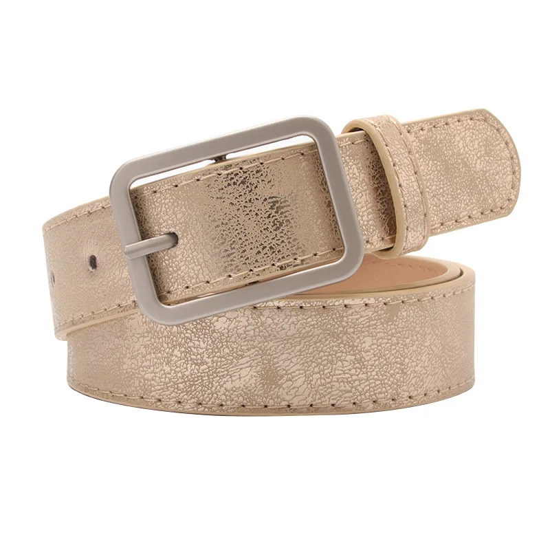 105cm Women's Korean Wild Belt Alloy pin buckle PU belt Ladies belt women belt Alloy square buckle