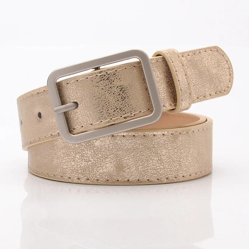 105cm Women's Korean Wild Belt Alloy pin buckle PU belt Ladies belt women belt Alloy square buckle