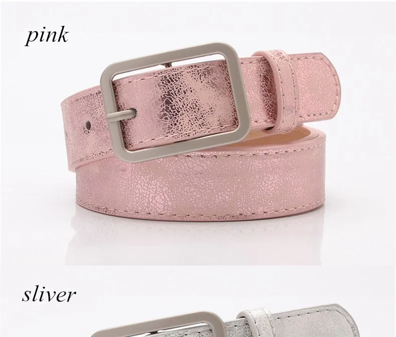 105cm Women's Korean Wild Belt Alloy pin buckle PU belt Ladies belt women belt Alloy square buckle
