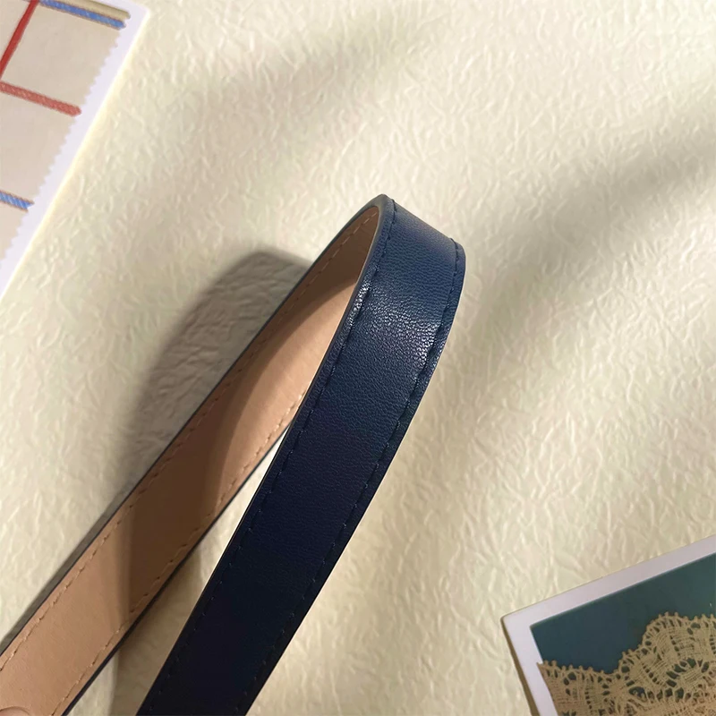 2023 Women Belts New PU Leather Simple Metal Buckle Belt Girls Dress Jean Pants Waistband Belts for Lady Luxury Designer Brand
