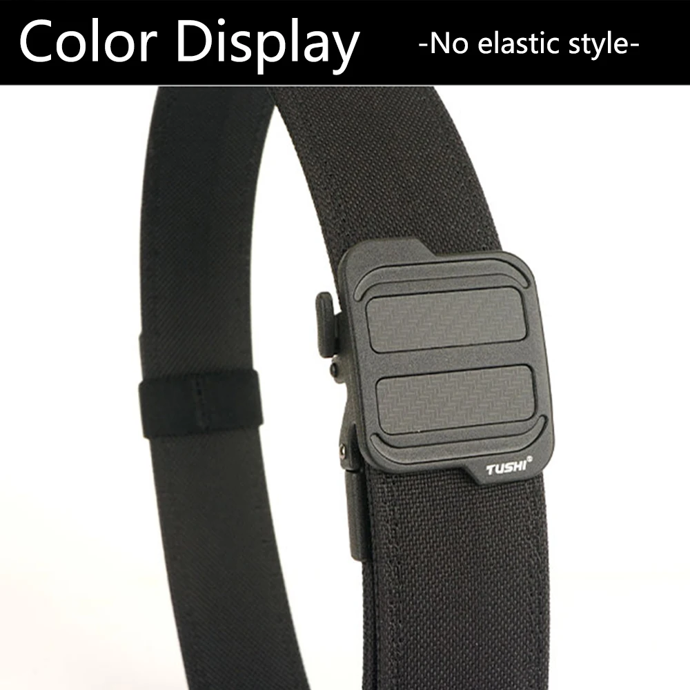 TUSHI Official Genuine New Military Tactical Belt Alloy Automatic Buckle Men's Police Duty Belt 1100D Nylon IPSC Gun Belt Male