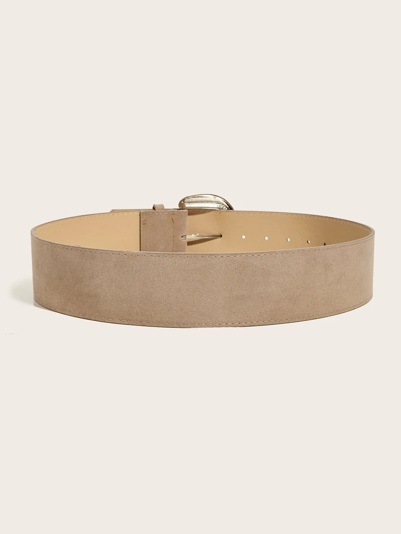 5.8x107cm Vintage Suede Leather Wide Belt Casual Gold Silver Metal Pin Buckle Waistband Women Men Business Waist Strap Gifts