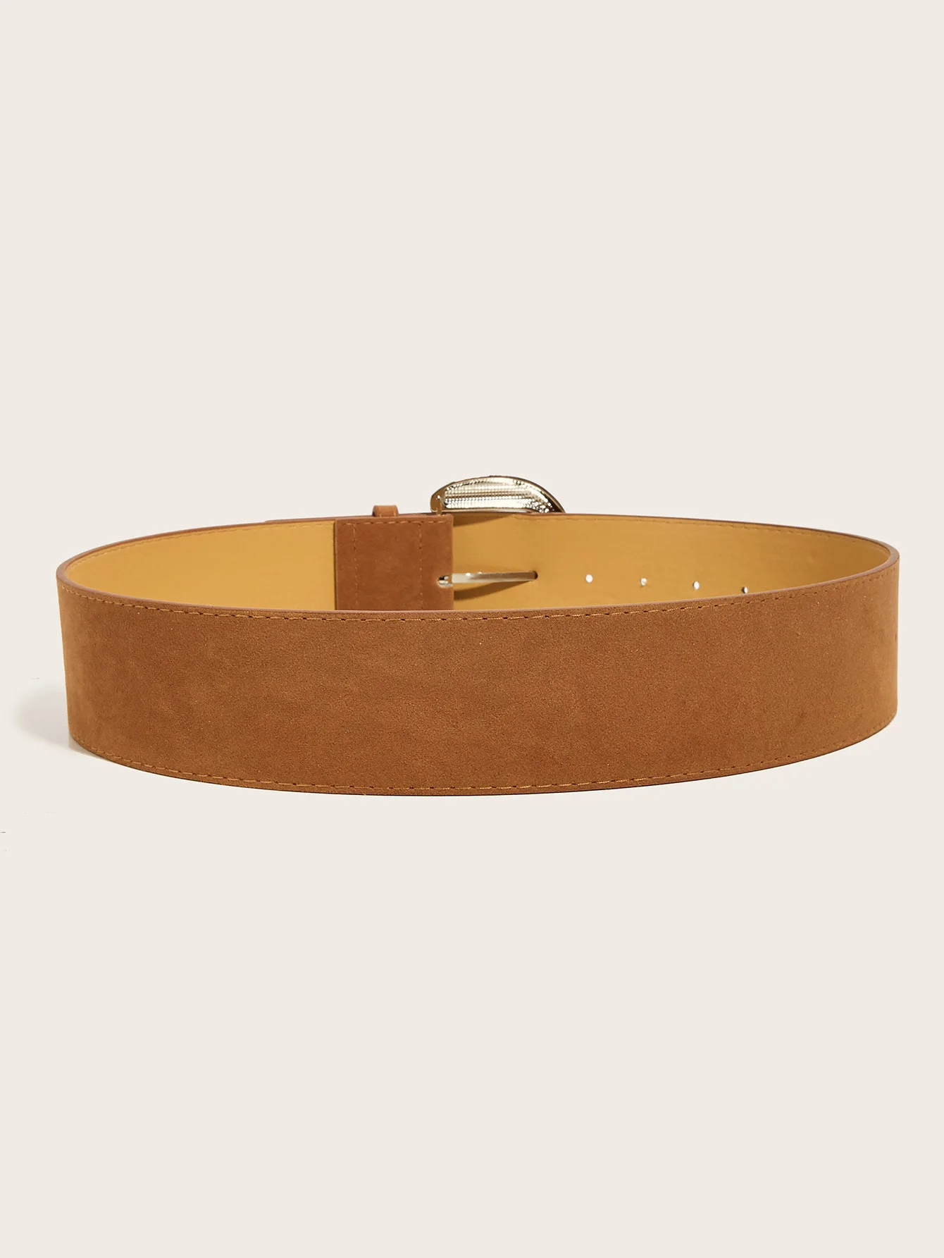 5.8x107cm Vintage Suede Leather Wide Belt Casual Gold Silver Metal Pin Buckle Waistband Women Men Business Waist Strap Gifts