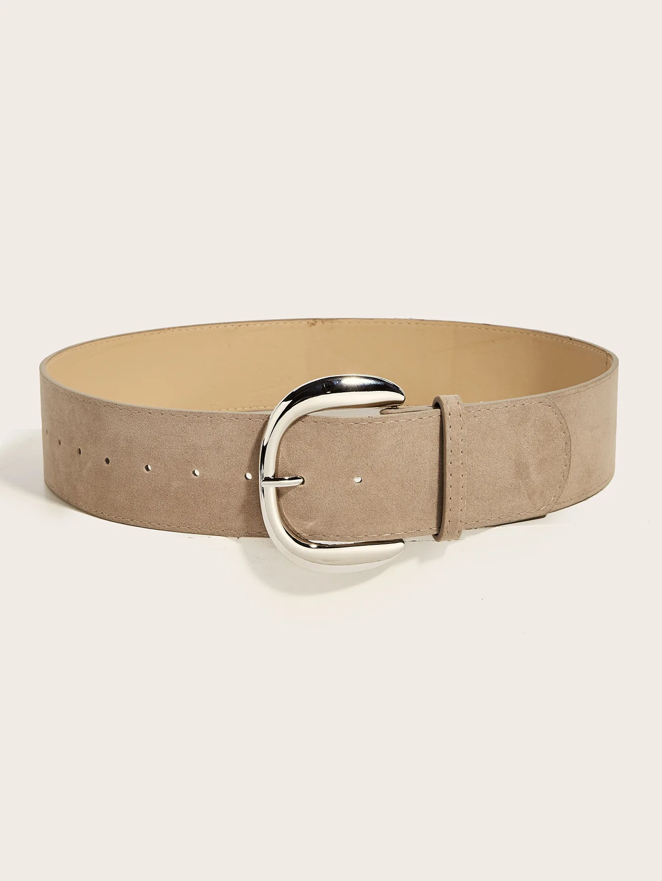 5.8x107cm Vintage Suede Leather Wide Belt Casual Gold Silver Metal Pin Buckle Waistband Women Men Business Waist Strap Gifts
