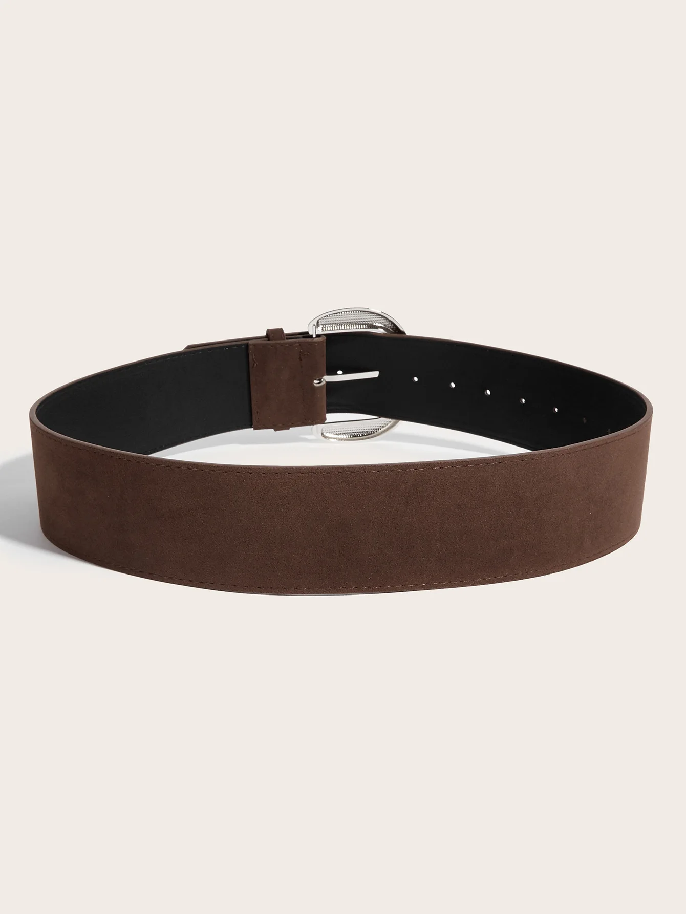 5.8x107cm Vintage Suede Leather Wide Belt Casual Gold Silver Metal Pin Buckle Waistband Women Men Business Waist Strap Gifts
