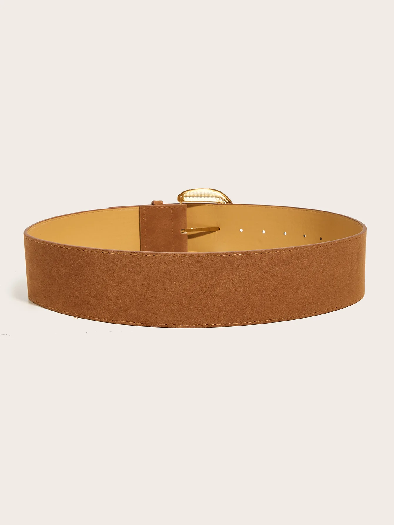 5.8x107cm Vintage Suede Leather Wide Belt Casual Gold Silver Metal Pin Buckle Waistband Women Men Business Waist Strap Gifts