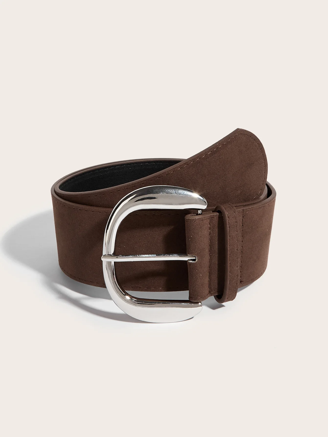 5.8x107cm Vintage Suede Leather Wide Belt Casual Gold Silver Metal Pin Buckle Waistband Women Men Business Waist Strap Gifts