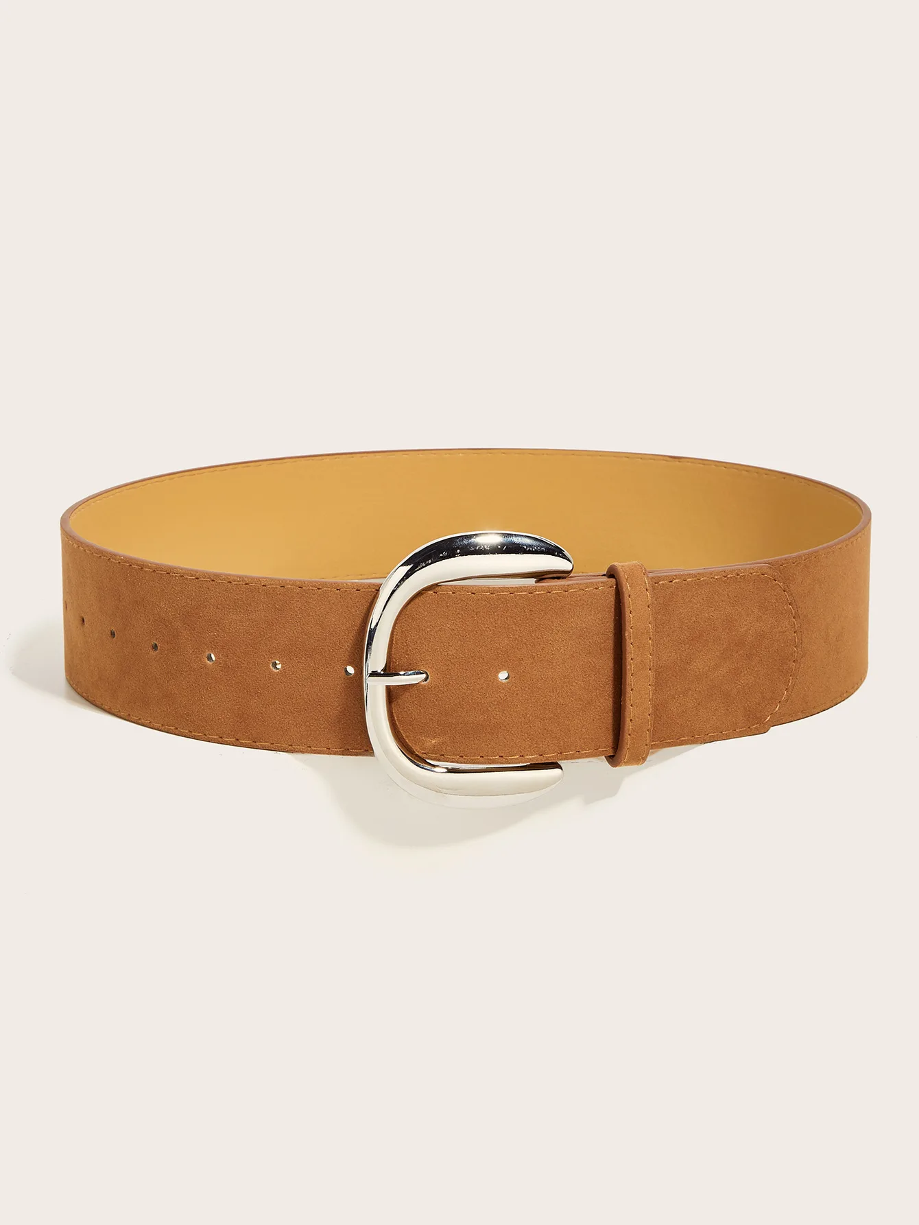 5.8x107cm Vintage Suede Leather Wide Belt Casual Gold Silver Metal Pin Buckle Waistband Women Men Business Waist Strap Gifts