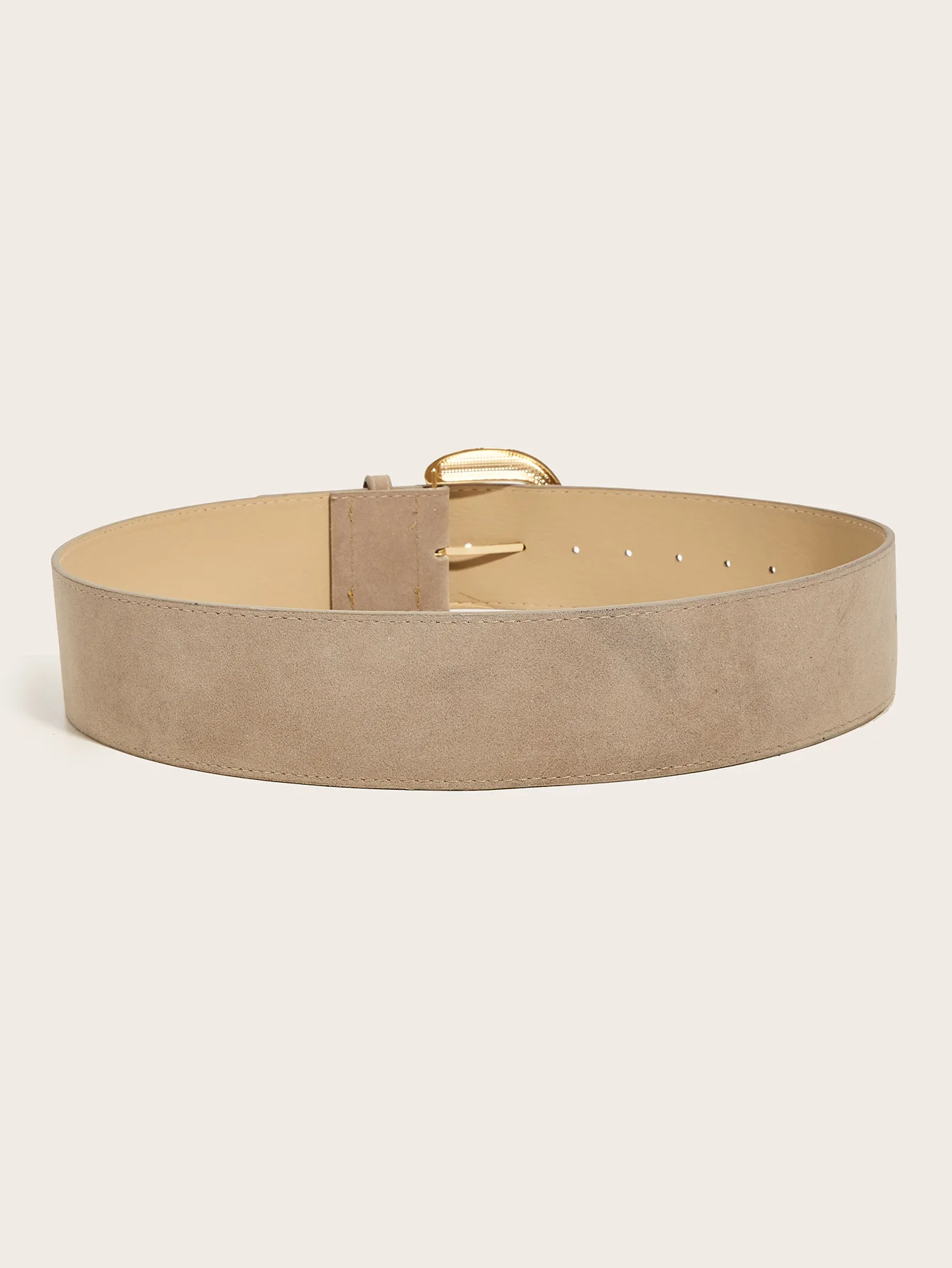 5.8x107cm Vintage Suede Leather Wide Belt Casual Gold Silver Metal Pin Buckle Waistband Women Men Business Waist Strap Gifts