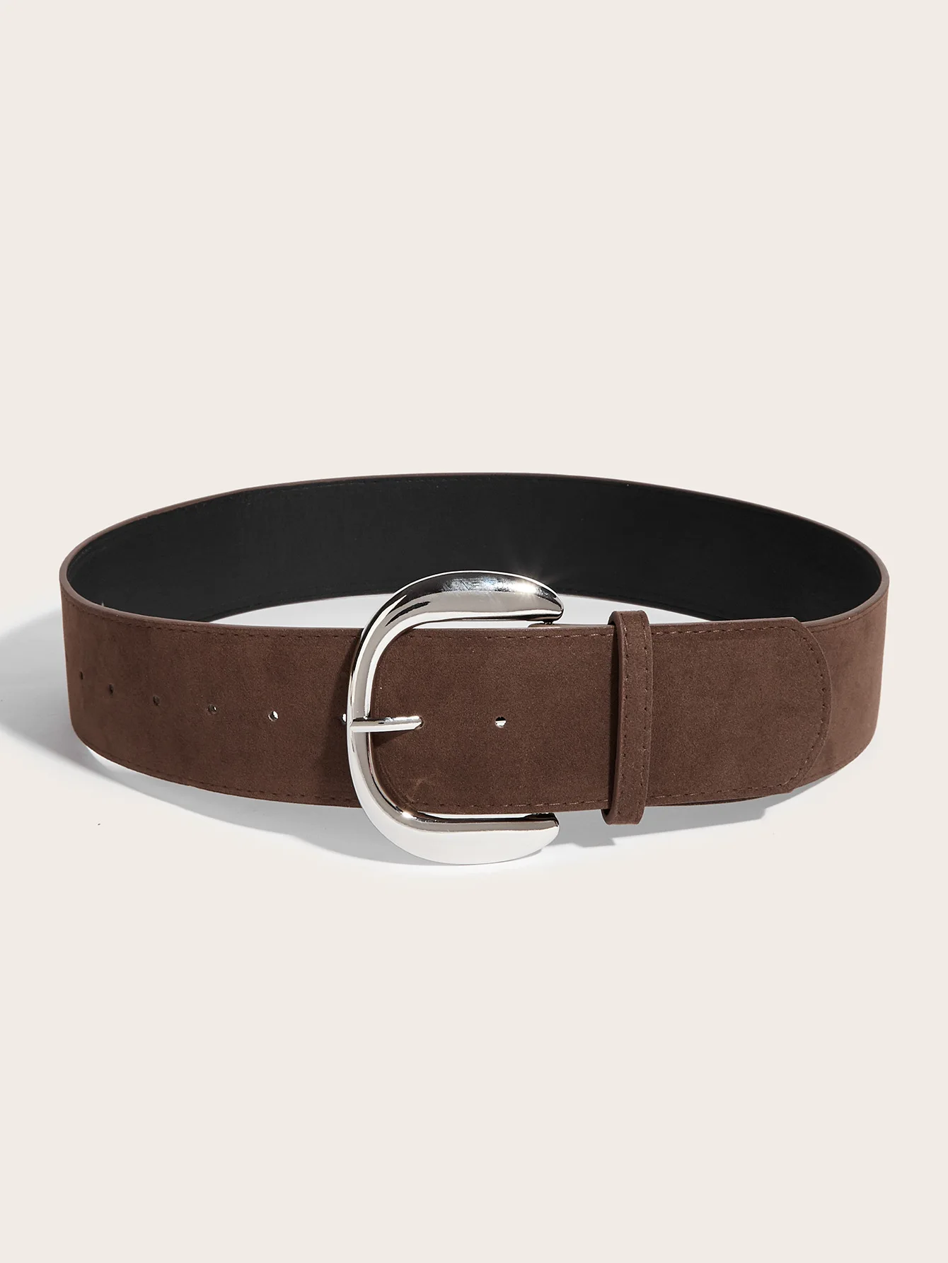 5.8x107cm Vintage Suede Leather Wide Belt Casual Gold Silver Metal Pin Buckle Waistband Women Men Business Waist Strap Gifts