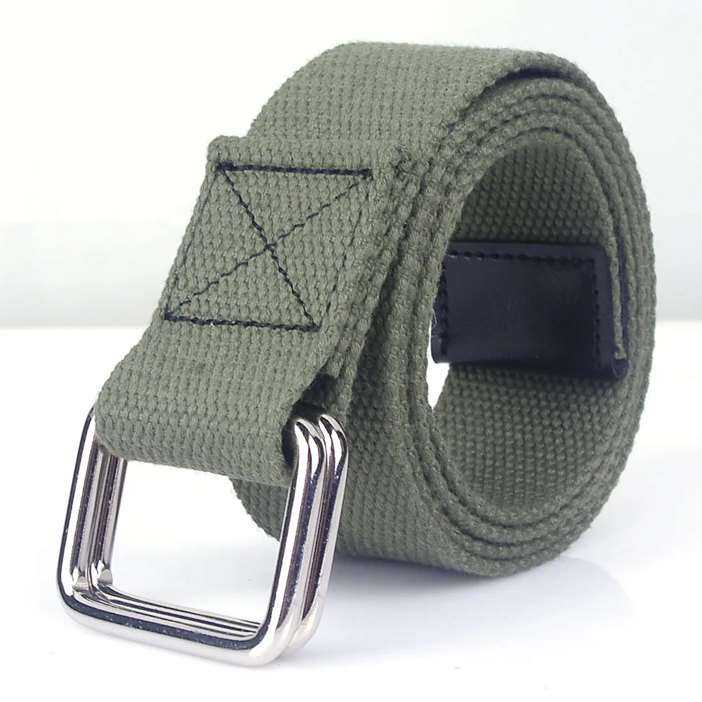 New Tactical Canvas Belt Men Belts Metal Buckle Webbing Belts for Men Canvas Nylon High Quality Strap Casual Sports Students