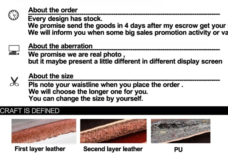 Ciartuar Men's Fashion Belt Genuine Leather Strap High-Quality First Layer Luxury Buckle