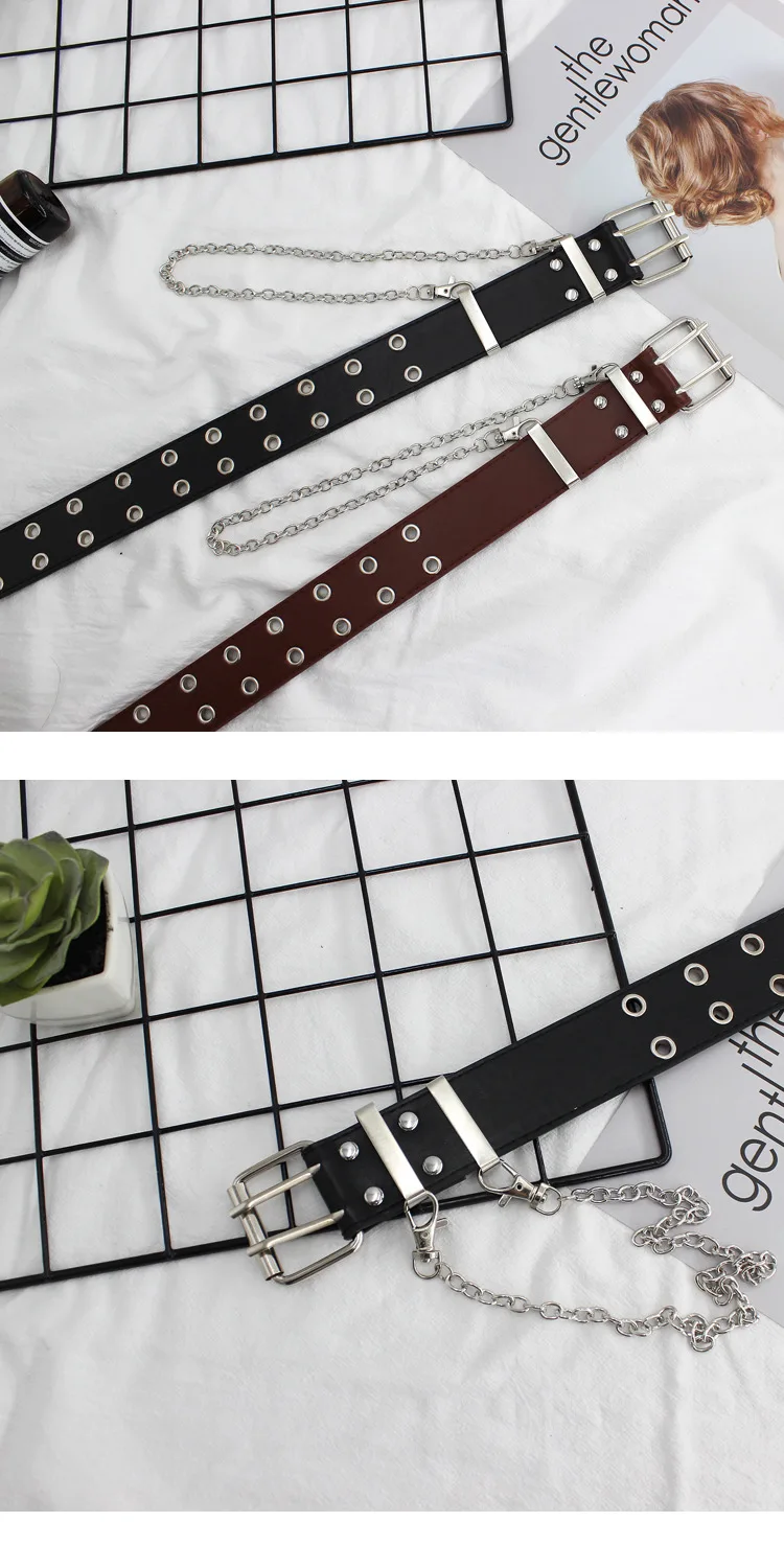 2023 Women Belts New PU Leather Simple Metal Buckle Belt Girls Dress Jean Pants Waistband Belts for Lady Luxury Designer Brand