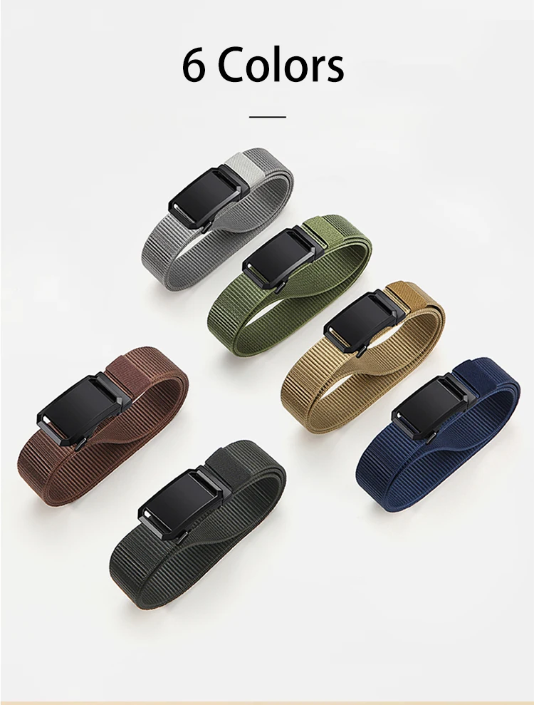 DINISITON Men‘s Belt Nylon Breathable Belts for Men Outdoor Equipment Belt Cowboy Canvas Designer Belt Tactical Belt