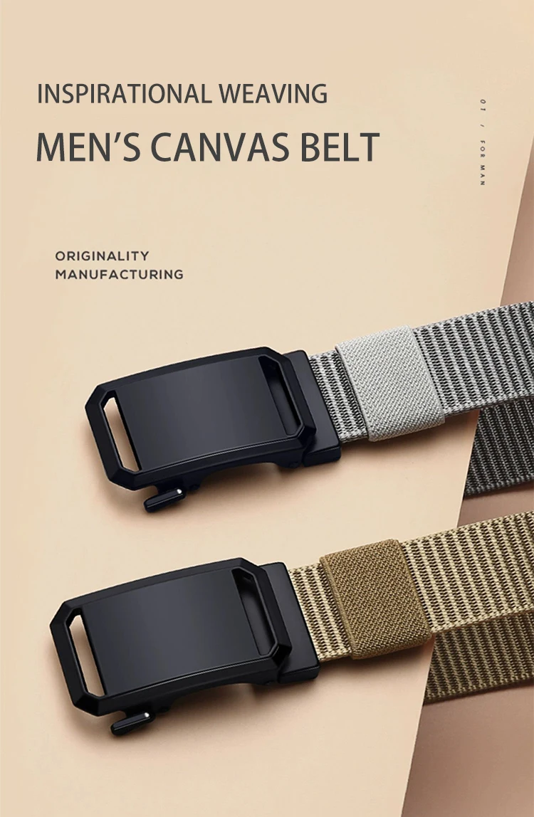 DINISITON Men‘s Belt Nylon Breathable Belts for Men Outdoor Equipment Belt Cowboy Canvas Designer Belt Tactical Belt