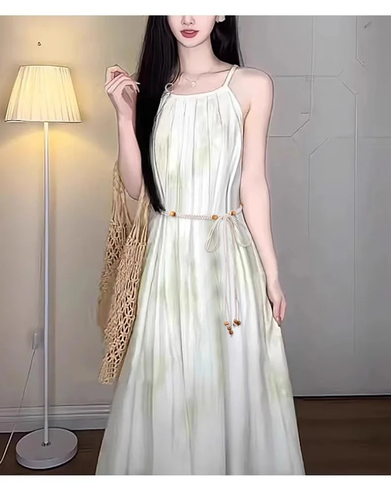 Bohemian style women's belt hand-woven beaded belt summer beach dress match