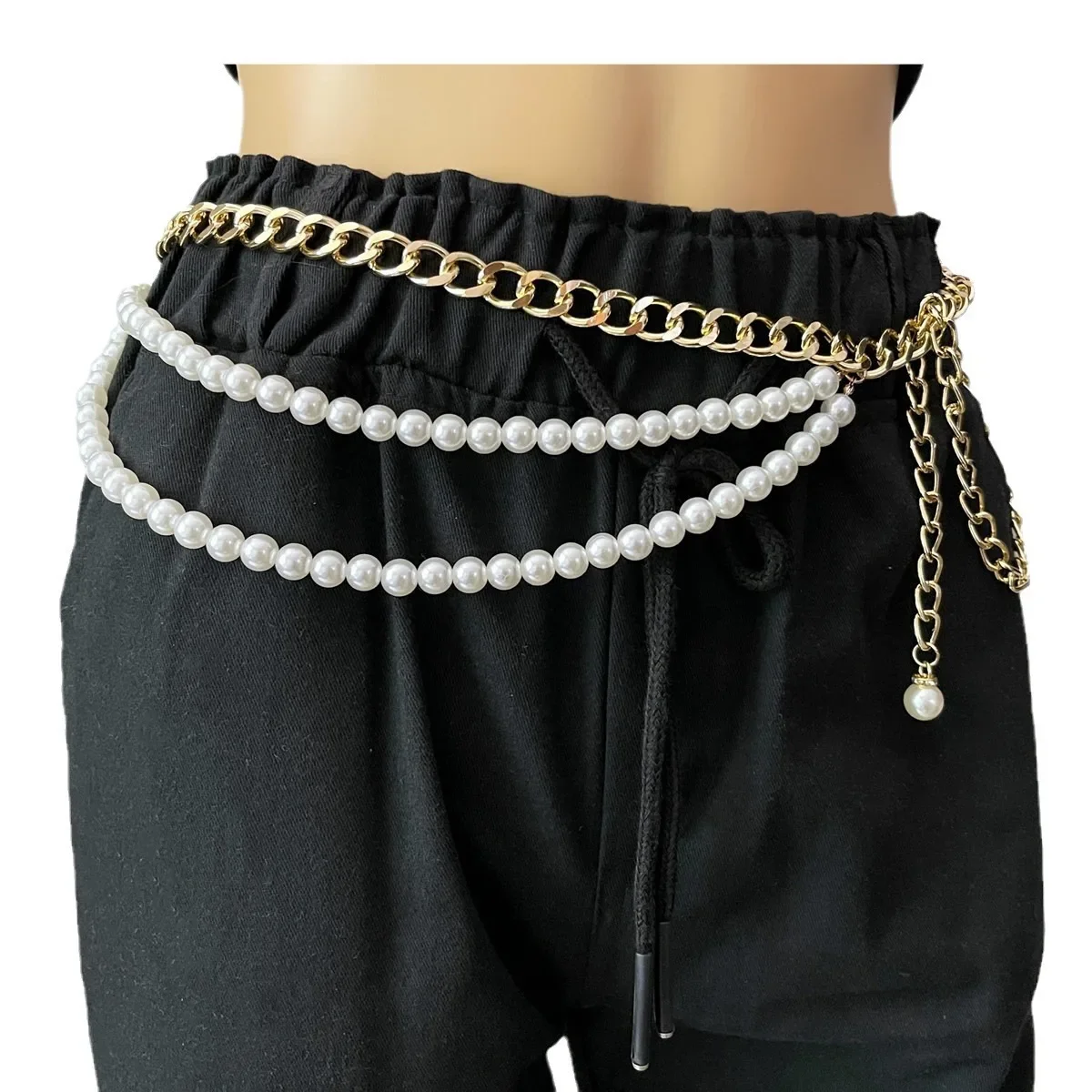 Women Belt Pearls Splicing Woman Belt for Jeans Vintage Fashion Leisure Designer Belts Women High Quality 2024 New