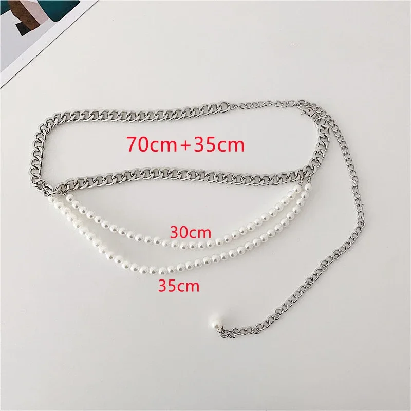 Women Belt Pearls Splicing Woman Belt for Jeans Vintage Fashion Leisure Designer Belts Women High Quality 2024 New