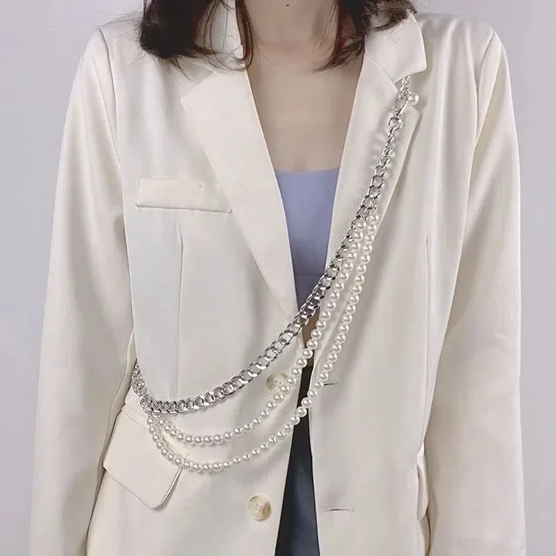 Women Belt Pearls Splicing Woman Belt for Jeans Vintage Fashion Leisure Designer Belts Women High Quality 2024 New