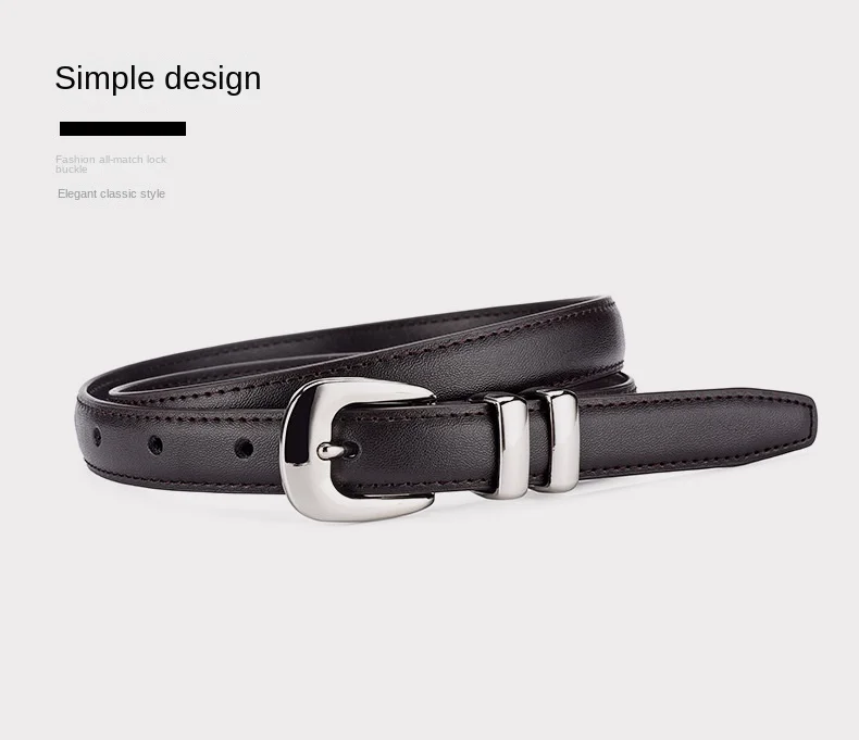 2023 New Luxury Belt Women's Genuine Leather Belt Business Fashion Cowhide Belt Decoration Dress Jeans Belt