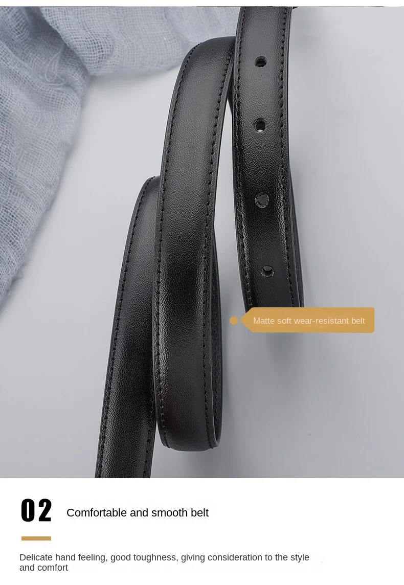 2023 New Luxury Belt Women's Genuine Leather Belt Business Fashion Cowhide Belt Decoration Dress Jeans Belt