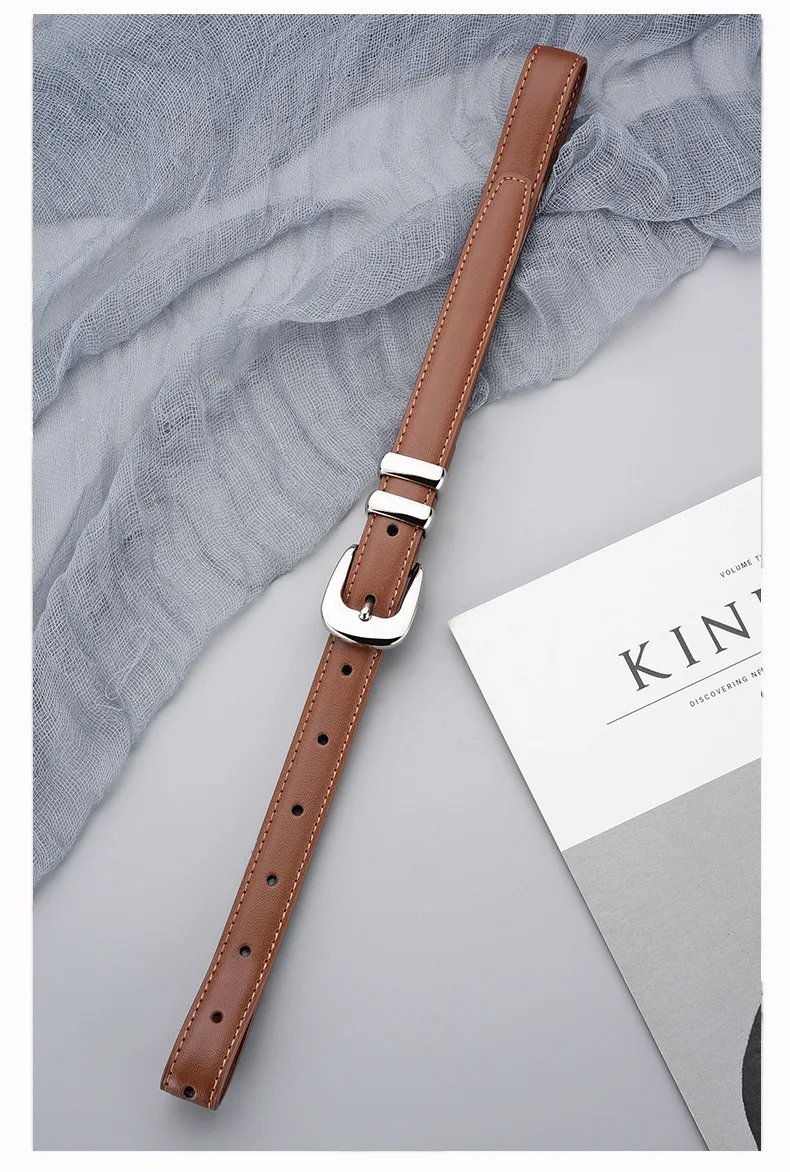 2023 New Luxury Belt Women's Genuine Leather Belt Business Fashion Cowhide Belt Decoration Dress Jeans Belt