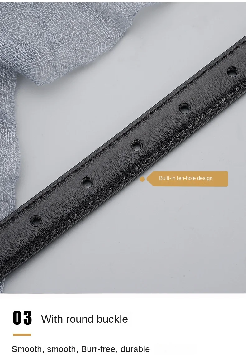2023 New Luxury Belt Women's Genuine Leather Belt Business Fashion Cowhide Belt Decoration Dress Jeans Belt