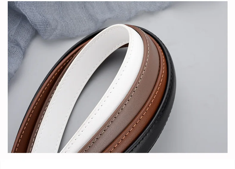 2023 New Luxury Belt Women's Genuine Leather Belt Business Fashion Cowhide Belt Decoration Dress Jeans Belt