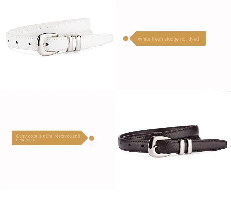 2023 New Luxury Belt Women's Genuine Leather Belt Business Fashion Cowhide Belt Decoration Dress Jeans Belt