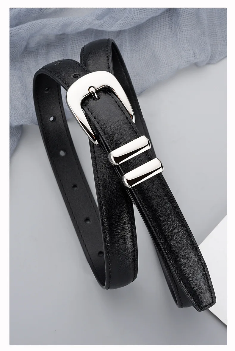 2023 New Luxury Belt Women's Genuine Leather Belt Business Fashion Cowhide Belt Decoration Dress Jeans Belt